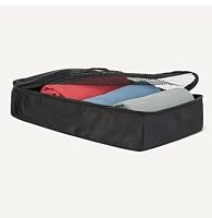 Amazon Essentials 4-teiliges Packwürfel-Reisezubehörset, Gepäckorganizer mit Doppelreißverschluss, Netzoberseite, 100% Polyester, klein/mittel/groß/schmal, schwarz (früher Amazon Basics) – Ansicht 3
