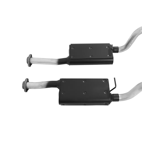 Image of Flowmaster 17203 Force II Cat-Back Exhaust Kit 2.5 Inch Aluminized Steel Polished 304 Stainless Steel Tips Compatible with 1986-1993 Ford Mustang LX 5.0L and 1986 Mustang GT