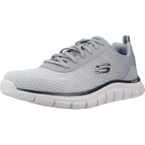Skechers Herren Track Ripkent Training Shoes, Hellgraues Mesh Kunststoff, 43 EU – Ansicht 1