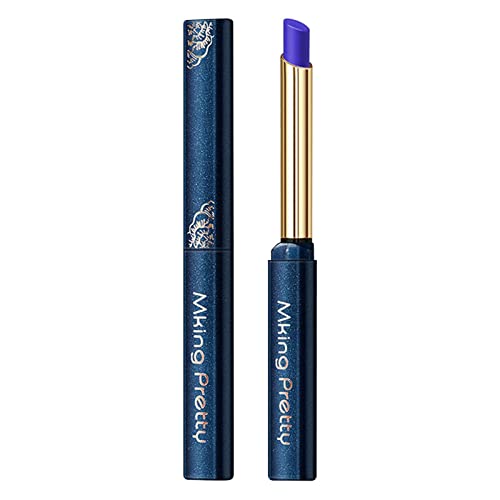 Rouge à lèvres Bleu Magique | Rouge à lèvres imperméable Changement Couleur Magic Fast Apply | Bleu changé en Tache température Rose | labiales Azules magicos 24 horas Paresseux Bleu pour Femme Cover