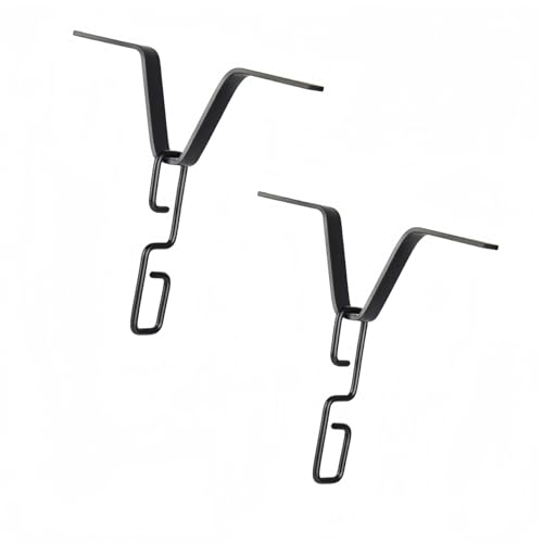 WQHLONGBO 2 Pcs Rain Chain Clip for Gutter Adapter,Outside V Style Copper Hook Hanger Iron Connector,Rain Chain Water Diverter Accessories, Outdoor Hardware Accessory