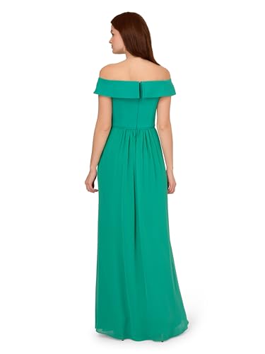 Image of Adrianna Papell Womens Crepe Chiffon Gown