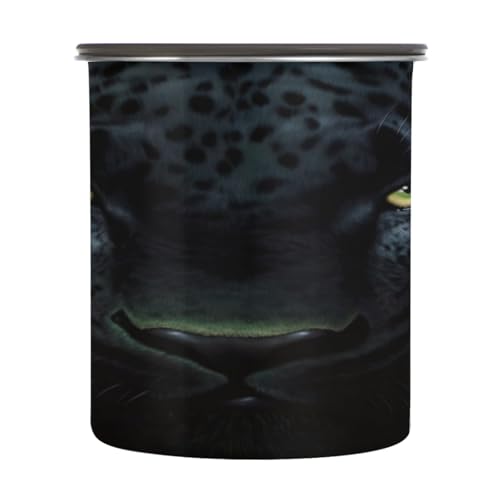 Recipiente hermético acero inoxidable 900ml negro