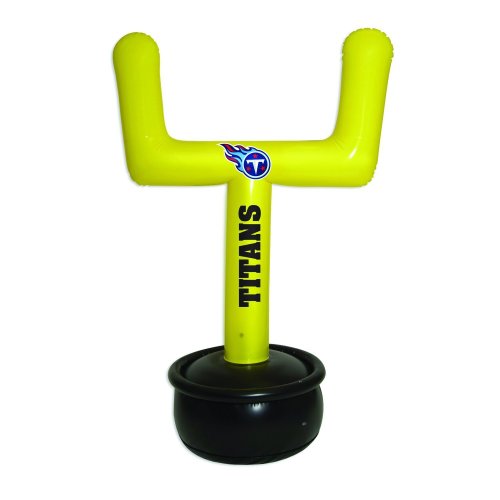 Tennessee Titans Poteau de but gonflable avec base lestable et kit d'ancrage extérieur