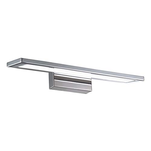 Lámpara de pared de LED aplique, lámpara de baño con estructura de metal para espejos y cuadros (cromo, L - 82 cm)