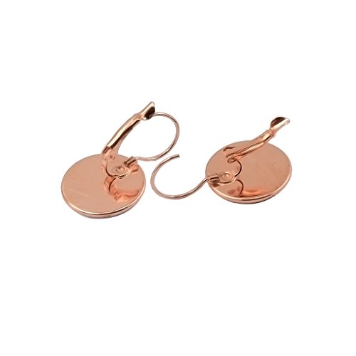 Perfeclan 12pcs 16mm Ganci Rotondi Ganci Cabochon