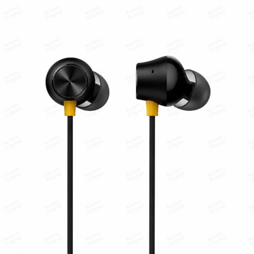 Image of Buds 2 Neo Bass Wired Earphones with Mic | for Realme 6 Pro | 3.5mm Audio Jack -(Black)