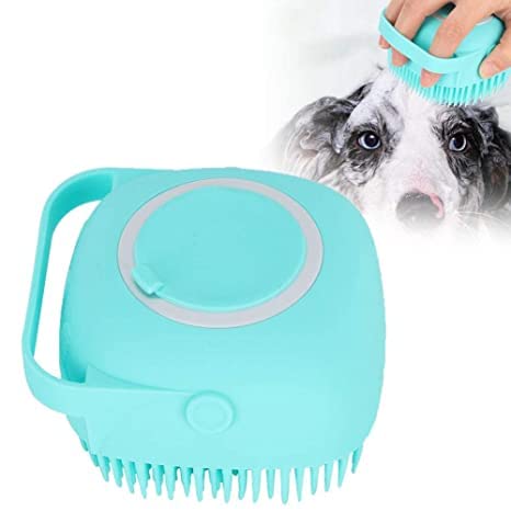RvPaws Dog Grooming Brush - Pet Shampoo Bath Brush Soothing Massage Brush Shampoo Dispenser For Dogs and Cats Shower Grooming Color May Vary (B0BM9X1GXM) Amazon Price History, Amazon Price Tracker