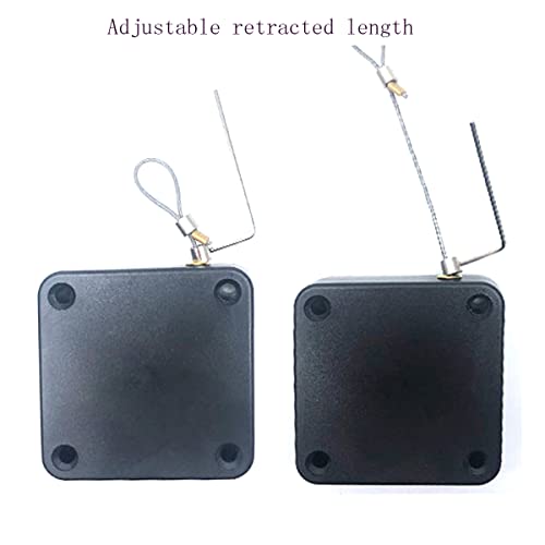 Multifunctional Pull Cord Auto Door Closer, Auto Sensor Door Closer, Auto Close All Doors, For Commercial Residential Bedroom Door Sliding Double Door Bathroom Door White - (Set Of 2) #TOP2