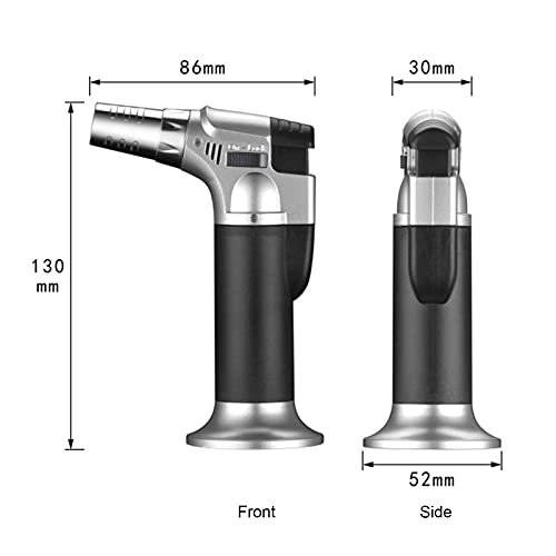 Maçarico Isqueiro | Isqueiro Tocha De Cozinha,Tocha de comida com chama continuamente ajustável e tr