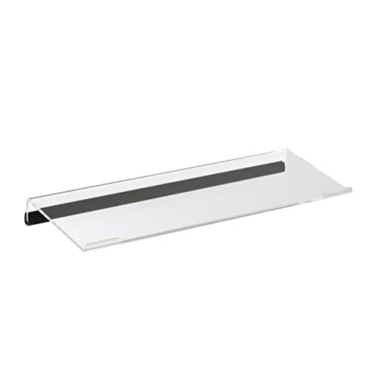 AITEE Acrylic Keyboard Holder,Slanted Keyboard Stand with Ergonomic Design,Computer Keyboard Prop with Rubber Non-Slip Strip for Office,School and Home