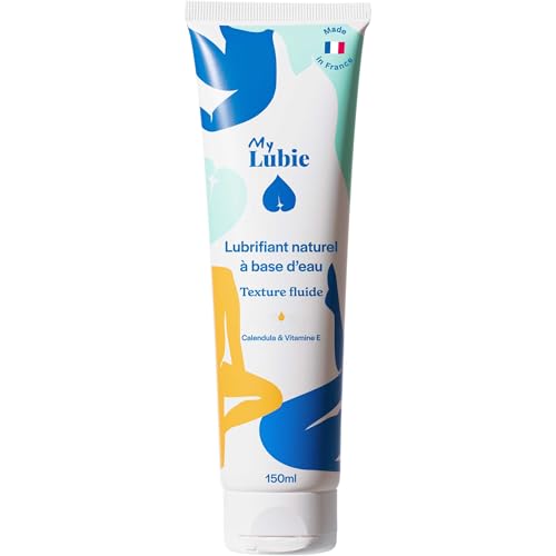 MY LUBIE - Lubrifiant Naturel à Base d'Eau avec Calendula & Vitamine E | 150 ml | Lubrifiant Vegan - Confort Durable - Fabriqué en France
