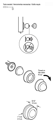 Prime-Line J 4570 1 In., Cast Brass, Bright Brass, Wall Stop With Convex Bumper (Single Pack) #TOP3