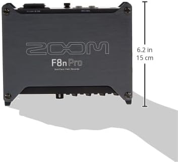 Zoom F8n Pro Field Recorder/Mixer for Filmmakers & Musicians with 8 XLR/TRS Inputs, Pro Quality Preamps, 10 Channels of 32-Bit Float Recording, Timecode, Battery Power, and Wireless Control | 8 Xlr and Trs Inputs, 10-Track Recording, 32-Bit Float Up to 192 Khz, Tcxo Timecode, Aa/9-18v Power, Bluetooth App Remote