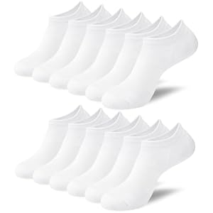 Niofind Bamboo Trainer Socks for Wo...