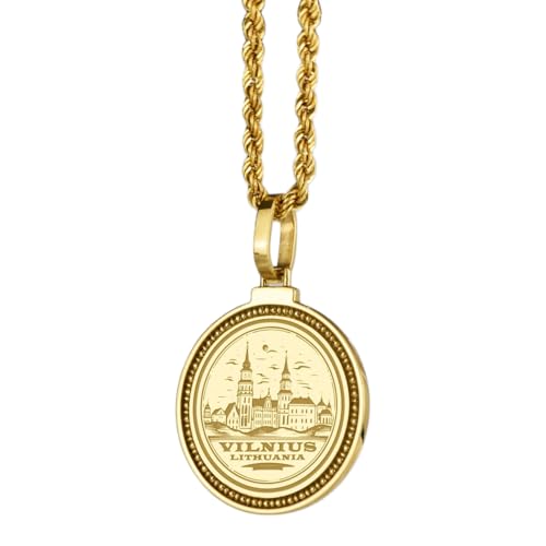 Collier pendentif rond 28 mm argent 925 gravé LK_ENGP_0154