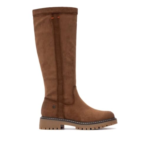 REFRESH   Bota Mujer Taupe   Calzado Cómodo y Versátil   Moda casual   Modelo 17302901 (Talla 36)