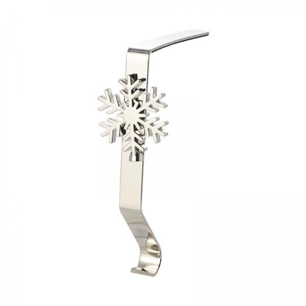 5xStocking Hook Hangers Mantle Fireplace Hook Decor Christmas Stocking Holder Snowflake-picture-24