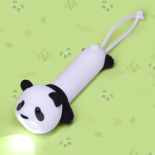 CoolGift Mart Silicone Panda Flashlight, Rechargeable Hanging Night Light for Camping, Night Walks and Home Use, Animal Themed Themed Portable Torch by CoolGift Mart - Used condition - US$13.61