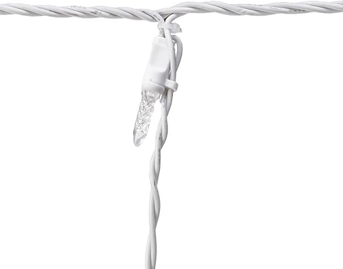 Miniatura 5 de Novedad luces, Inc. M5 Navidad LED Icicle Light Set, Cable blanco, 15 "de largo, 150 luz, Verde
