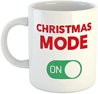Christmas Mode On Mug | Rude Mugs | Christmas Mugs | Novelty Mugs | Funny Mugs | Office Mugs | Xmas Mugs | Secret Santa Gift | Novelty Gifts