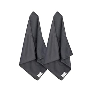 LOUKIN 2pcs Whiteboard Cleaning Cloth, Dry Erase Cleaning Cloth for Classroom, Home and Office Use, Reusable and Washable, Grey