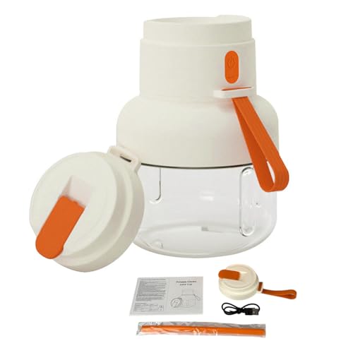 TARSHYRY Batidora Portátil Fabricada con Material ABS Apto para Uso Alimentario, con Cuchillas de Acero Inoxidable de 12 Hojas, Batido de Alta Velocidad a 21.000 RPM, Fácil de Limpiar y