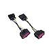 Lskioer 2Pcs 14 to 10 Pin Xenon HID Headlamp Headlight Connector Plug Adapter Fits for VW Jetta 2015, Replaces 1J0 973 737