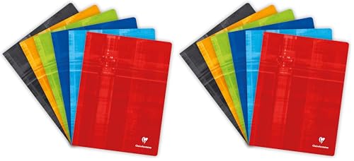 Grand cahier Clairefontaine Seyès 192 pages 24x32 en lot de 2