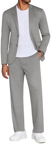 COOFANDY Men's Suits 2 Piece Slim Fit Suit Set 2 Button Lightweig...