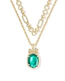 Kendra Scott Daphne Bow Multi Strand Necklace, Pine Illusion, 14k Gold-Plated Brass, Fashion Jewelry for Women