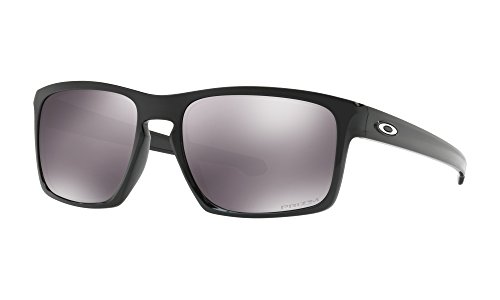 Oakley Mens Sliver XL (A) OO9346-05 Polarized Sunglasses, Polished Black/Prizm Daily 57mm