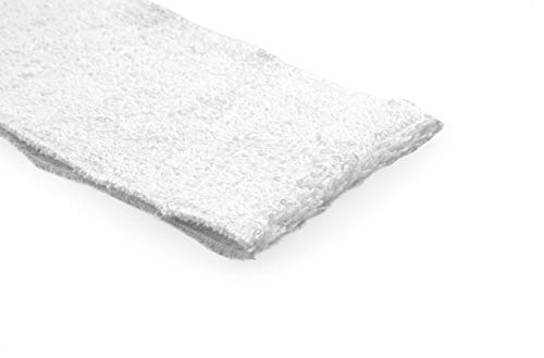 Betty Dain Neck Towel, Soft Terry, Keeps Clients Protected During Shampoos and Rinses, Spa Treatments, Adds Comfort Against Shampoo Bowl, Economical Solution to Paper Wraps, 36 Pack, White