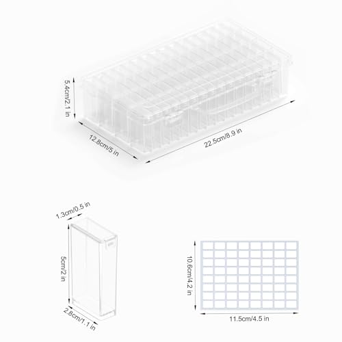 Amremsu 48 Compartments Vinyl Roll Storage, Vinyl Roll Holder Organizer, VinylStorage Rack Wall Mount/Over The Door for Craft Room Organizers and Storage Lengthened?gray?
