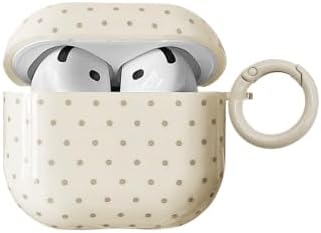 Aircawin for Airpods 4 Case Clear,Cute Polka Dots for Airpod 4 Cover