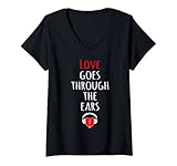 El amor pasa por las orejas es ideal para fiestas rave subterráneas, fiestas en el bosque, desiertos, clubes, conciertos, eventos impresionantes y festivales rave masivos. Celebra el amor, bailando en las vibraciones y la cultura musical rave PLUR.