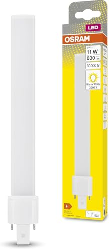 OSRAM Lampada DULUX S11 LED per base G23, 6 watt, 630 lumen, bianco caldo (3000K), sostituzione della tradizionale lampada Dulux da 11W