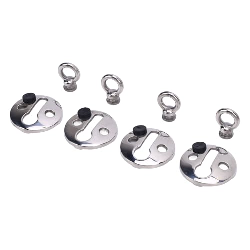 Oytrui Localización de Parachoques de Bote, 316 Gancho de Colgante de Parto de Liberación Rápida de Acero Inoxidable con Borde Pasivado para Alicates de Pesca Lanyards Coolers Nets,