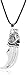 Yiffshunl Collana Teen Wolf Collana Artiglio Collana Argento Antico Coltello in Pelle Collana con Ciondolo Talismano Uomo Regalo Collana con Ciondolo Catena per Donna Uomo