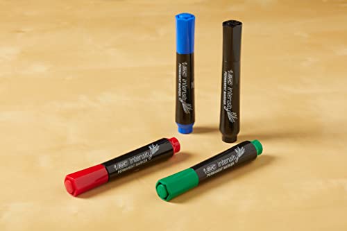 BIC Intensity Permanent Markers, Extra-Large Chisel Tip Permanent Markers, Black, 36-Count Pack, Black Markers for School Supplies and Office Supplies