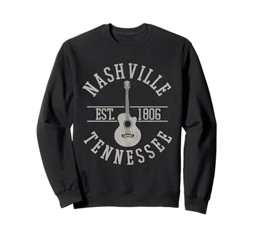 Nashville Tennessee Country Music City Guitarrista regalo Sudadera