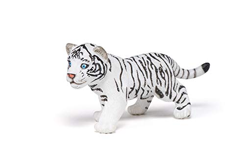 Papo -Hand-Painted - Figurine -Wild Animal Kingdom - White Tiger Cub -50048 -Collectible - For Children - Suitable For Boys And Girls- From 3 Years Old #TOP6