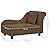 Keyur Pet Sofa, Dog Sofa Couch Dog Settee Dog Cat Bed Lounger Dog Sofa with Pillow Brown 83x44x44 cm Plush