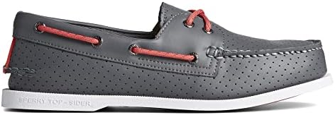 Sperry Men's Authentic Original 2-Eye Perf Boat Shoe, Black, 11 | Image 6