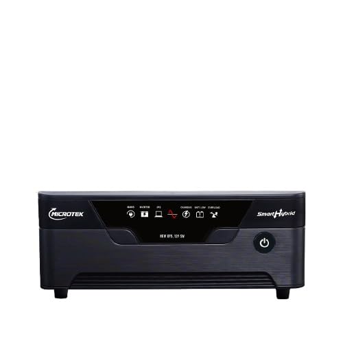 Microtek Inverter for Home, Office & Shops | Smart Hybrid New 1075 12V Pure Sine Wave UPS 925VA / 760W | Wide Voltage Range 80V–290V | Digital Display | Warranty: 3 Years-image-39