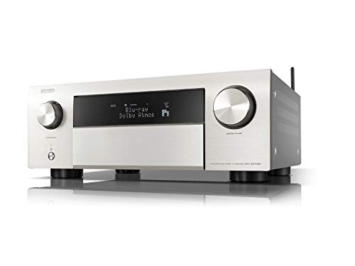 Denon AVC-X4700H - Amplificatore AV a 9.2 canali, compatibile con Alexa, 8 ingressi HDMI e 3 uscite video 8K, Wi-Fi, streaming musicale, Dolby Atmos, Auro-3D, AirPlay 2, HEOS Multiroom, argento Denon AVC-X4700H - Amplificatore AV a 9.2 canali, compatibile con Alexa, 8 ingressi HDMI e 3 uscite video 8K, Wi-Fi, streaming musicale, Dolby Atmos, Auro-3D, AirPlay 2, HEOS Multiroom, argento