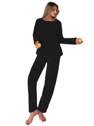 Image of KOTTY Women's Sherpa Track Suit | Winter Co-Ord Set with Sweatshirt & Lower | Soft Fleece Warm Sportswear for Ladies
