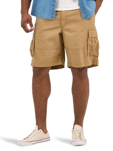 Lee Men's Big & Tall Extreme Motion Carolina Cargo Short, Bourbon, 52