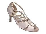 Genérico Zapato Baile Latino Maya - Zapatos Ariadna Sánchez (Nude, Sistema Tallas Calzado EU, Adulto, Números, Mediano, 37)