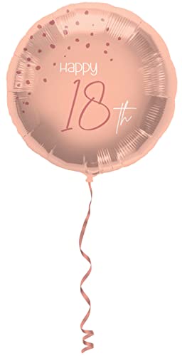 PDL Folat Elegant Lush Blush 67718 Foil Balloon 18 Years 45 cm Transparent, Large